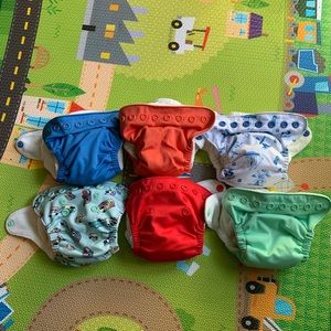 6 Grovia all in one newborn diapers